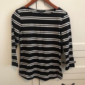 NWT 3/4 Sleeve Striped Top